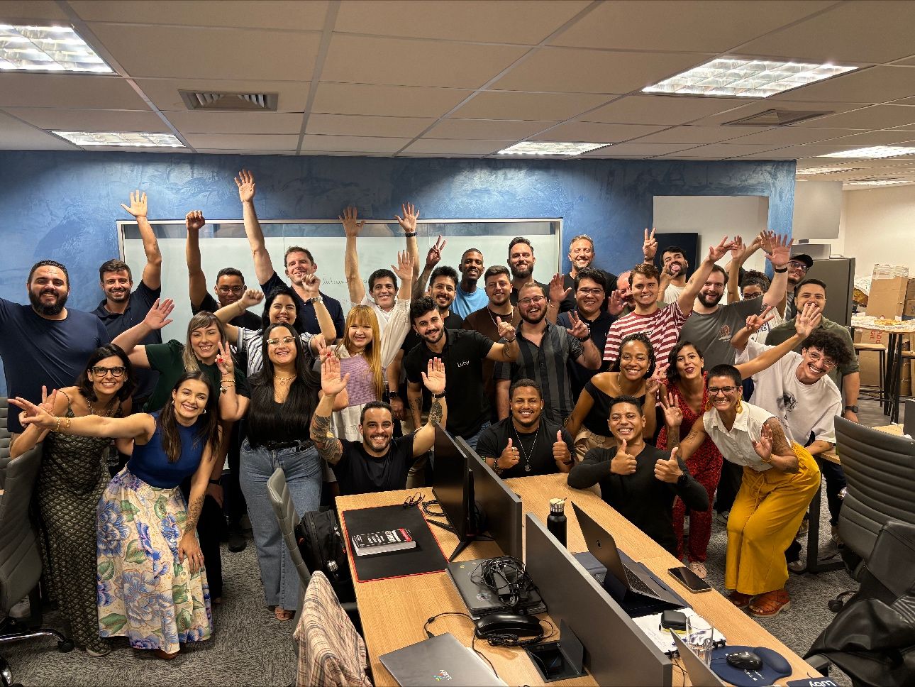 Luby team celebration