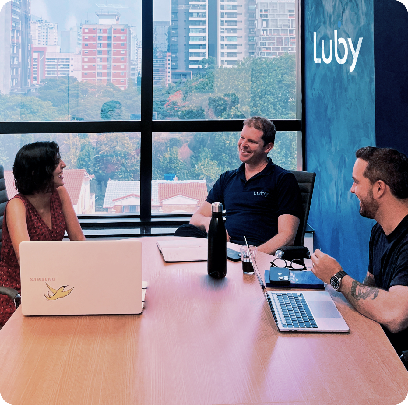 Luby team at the office