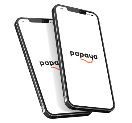 Mobile mockup Case Papaya - Luby.