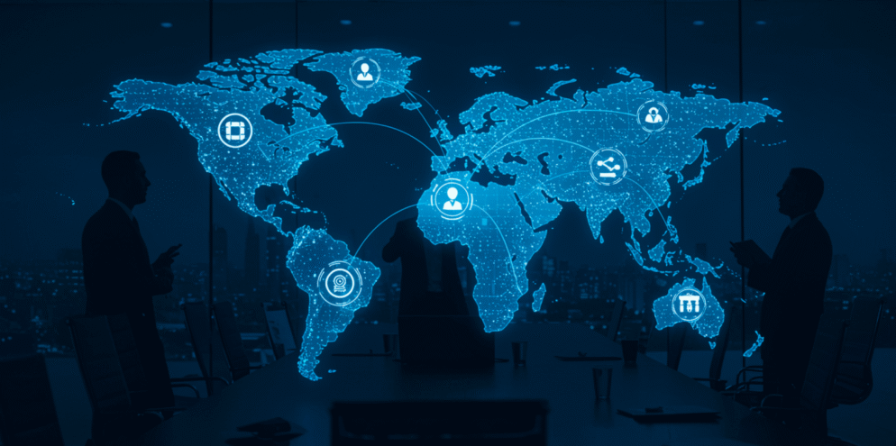 Map of the connected world, symbolizing the importance of knowing about credit management.